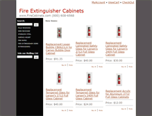 Tablet Screenshot of firecabinets.com